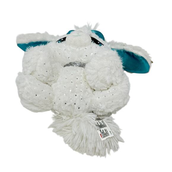 GUND Plushes Pets Bianca Blings White Silver Sparkles Plush Stuffed Animal Toy - Picture 3 of 10